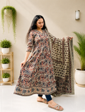 Kalamkari Anarkali Suit Set