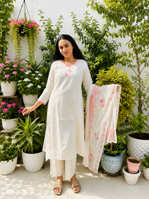 Ivory Meher Mirror Suit