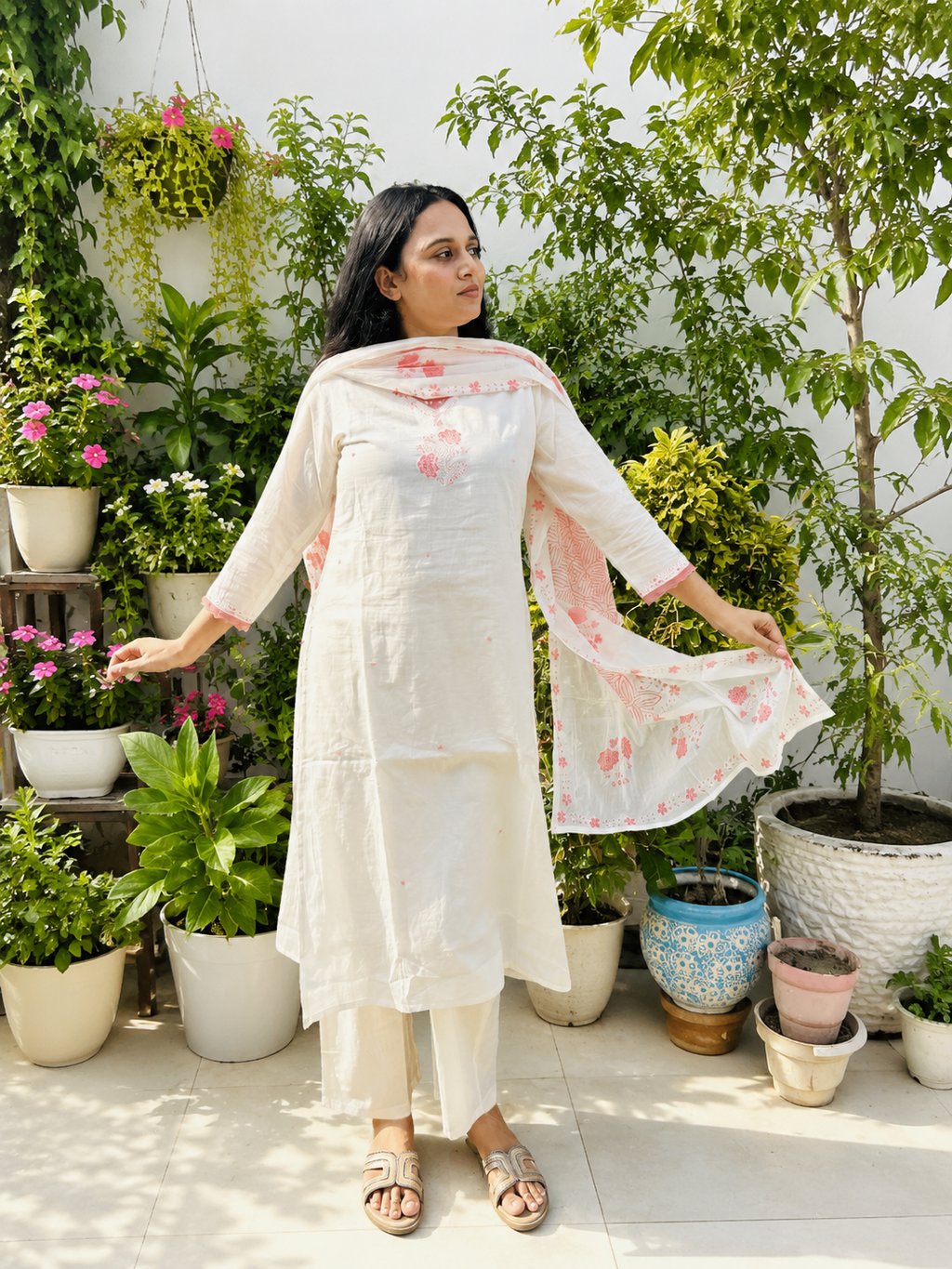 Ivory Meher Mirror Suit