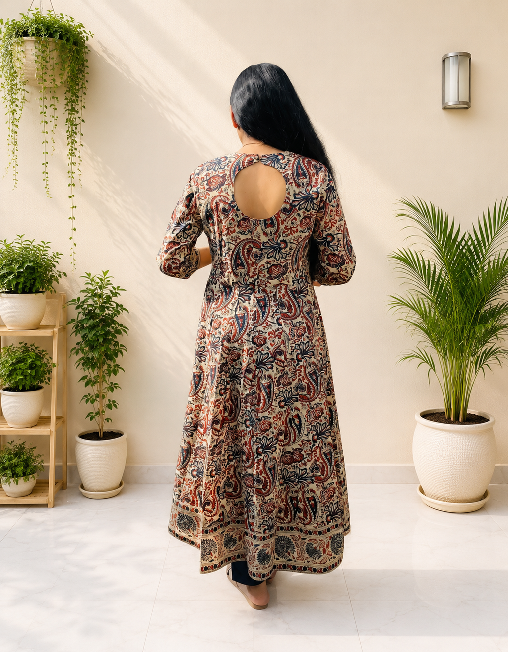 Kalamkari Anarkali Suit Set