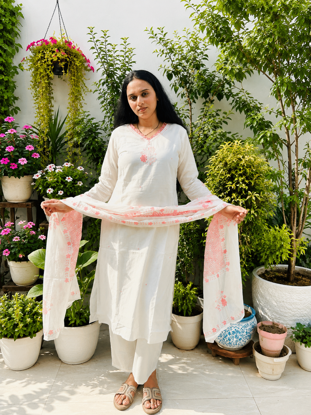 Ivory Meher Mirror Suit