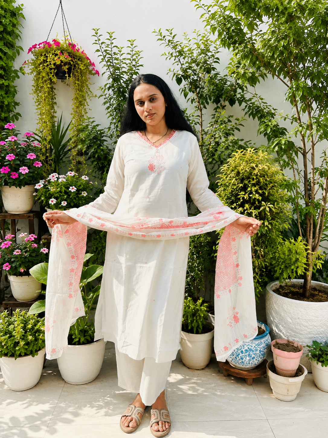 Ivory Meher Mirror Suit