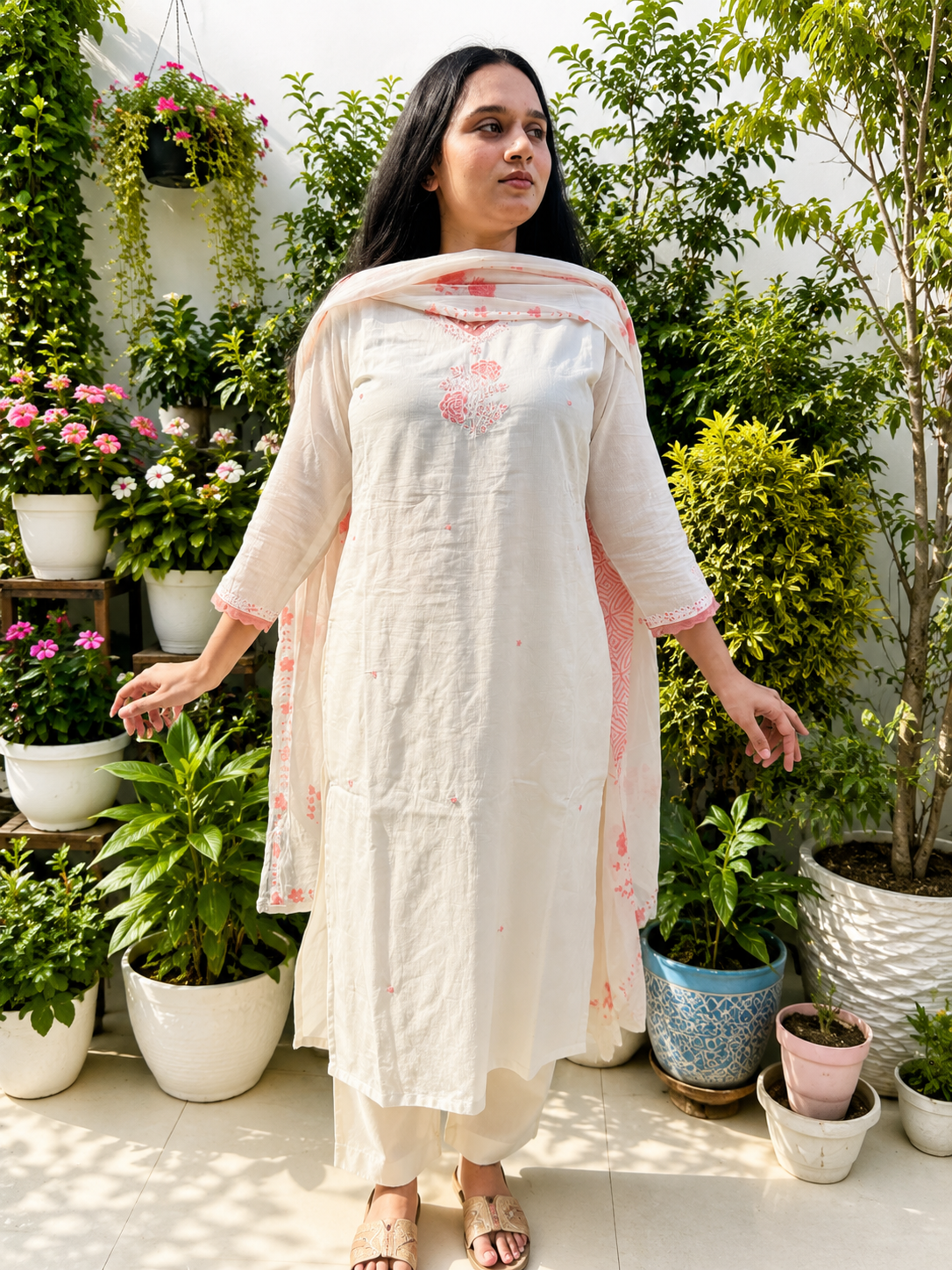 Ivory Meher Mirror Suit